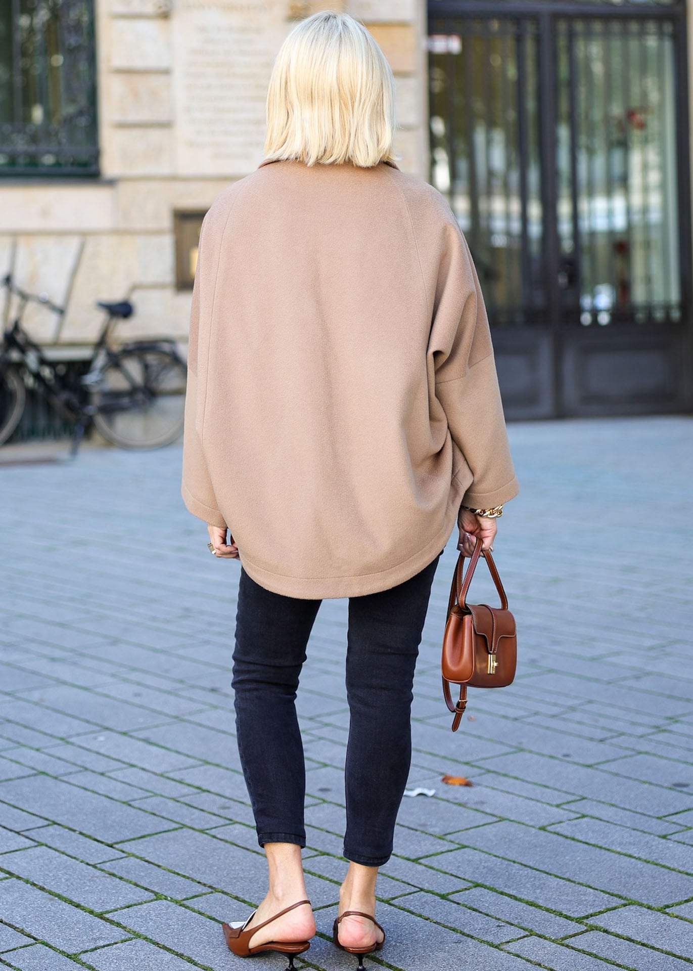 Oversize Jacke Camel