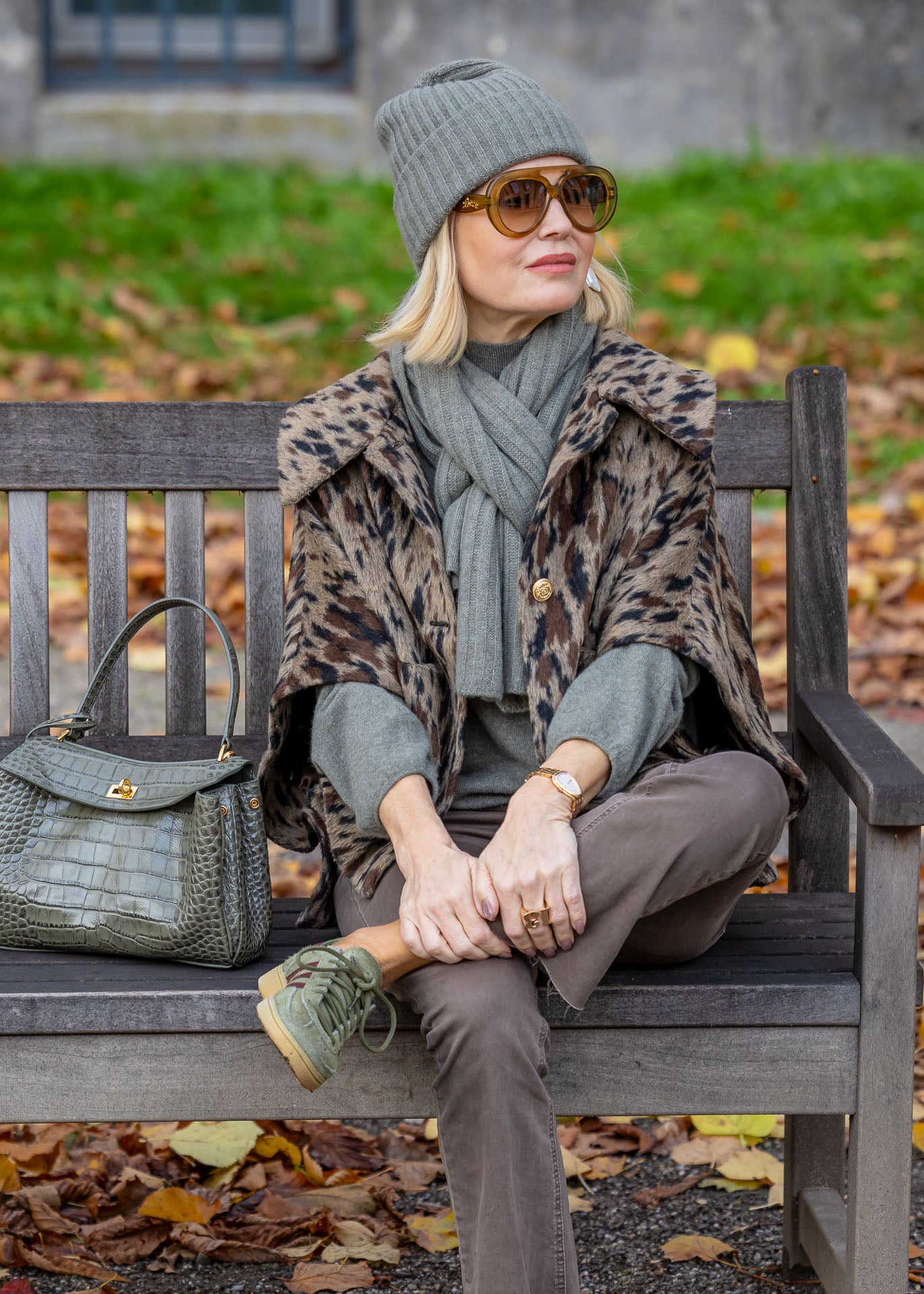 Mütze Cashmere Salbei