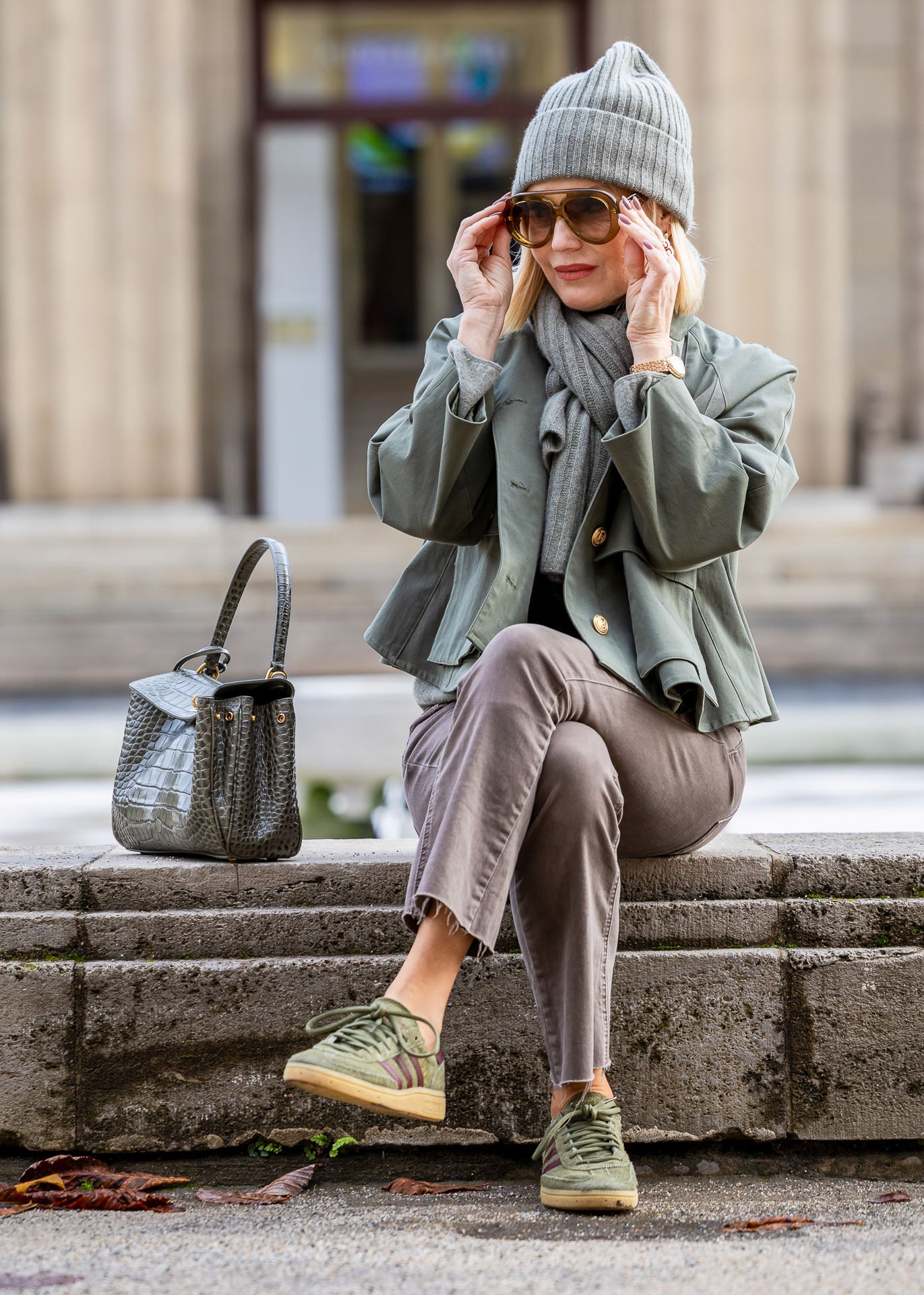 Mütze Cashmere Salbei