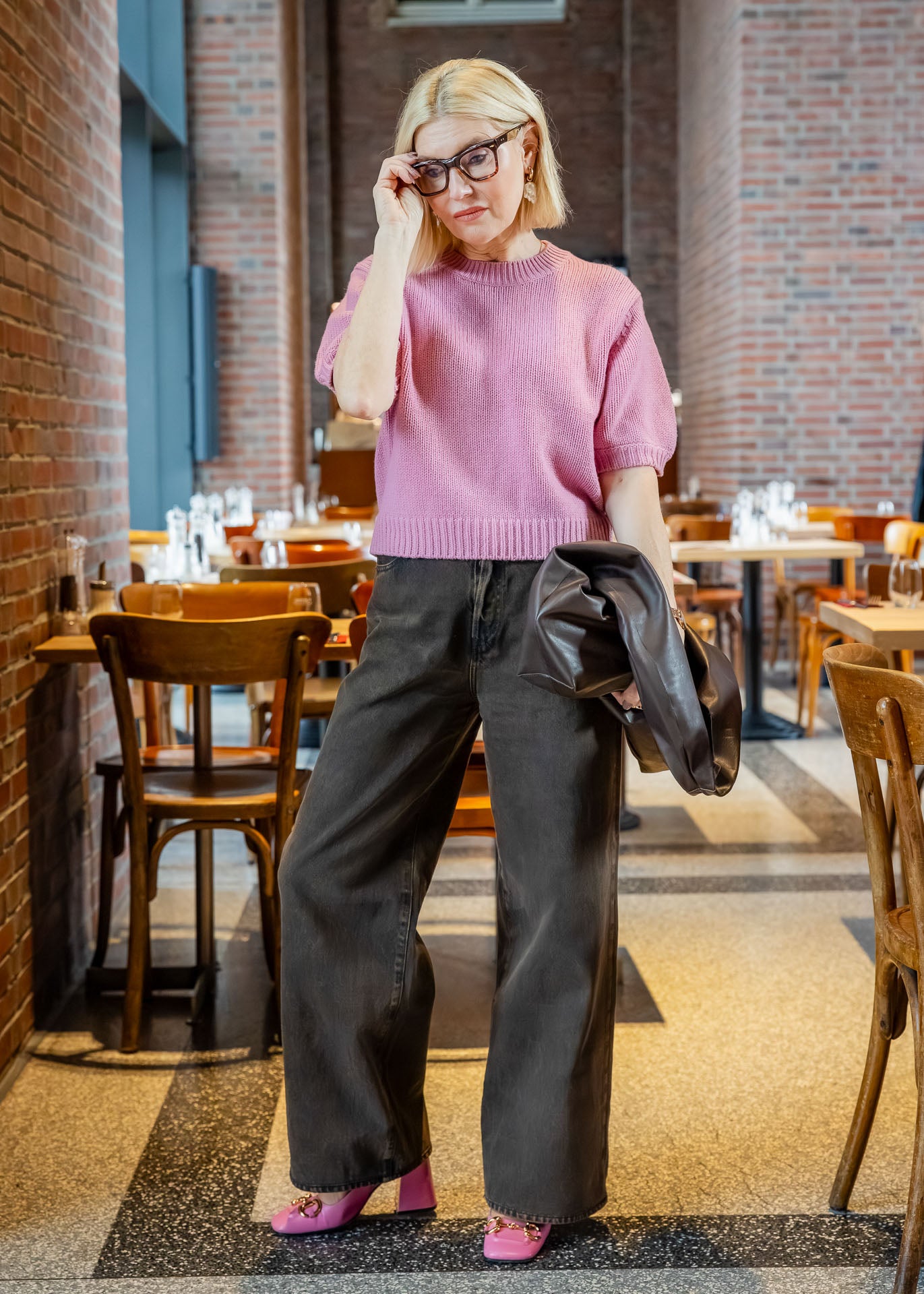 Pullover Kurzarm Rosewood