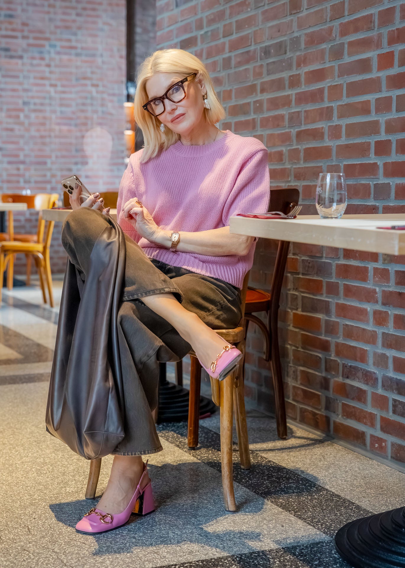 Pullover Kurzarm Rosewood