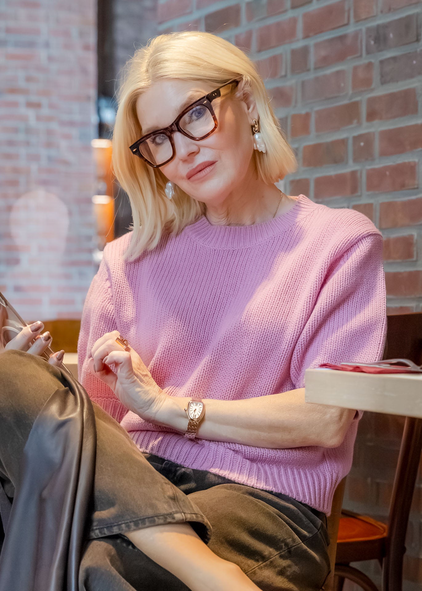 Pullover Kurzarm Rosewood