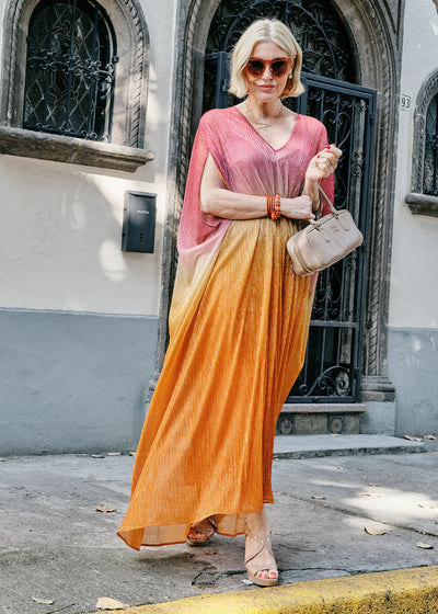 Puretoi x Talbot Runhof Kaftankleid Sunshine Ombré