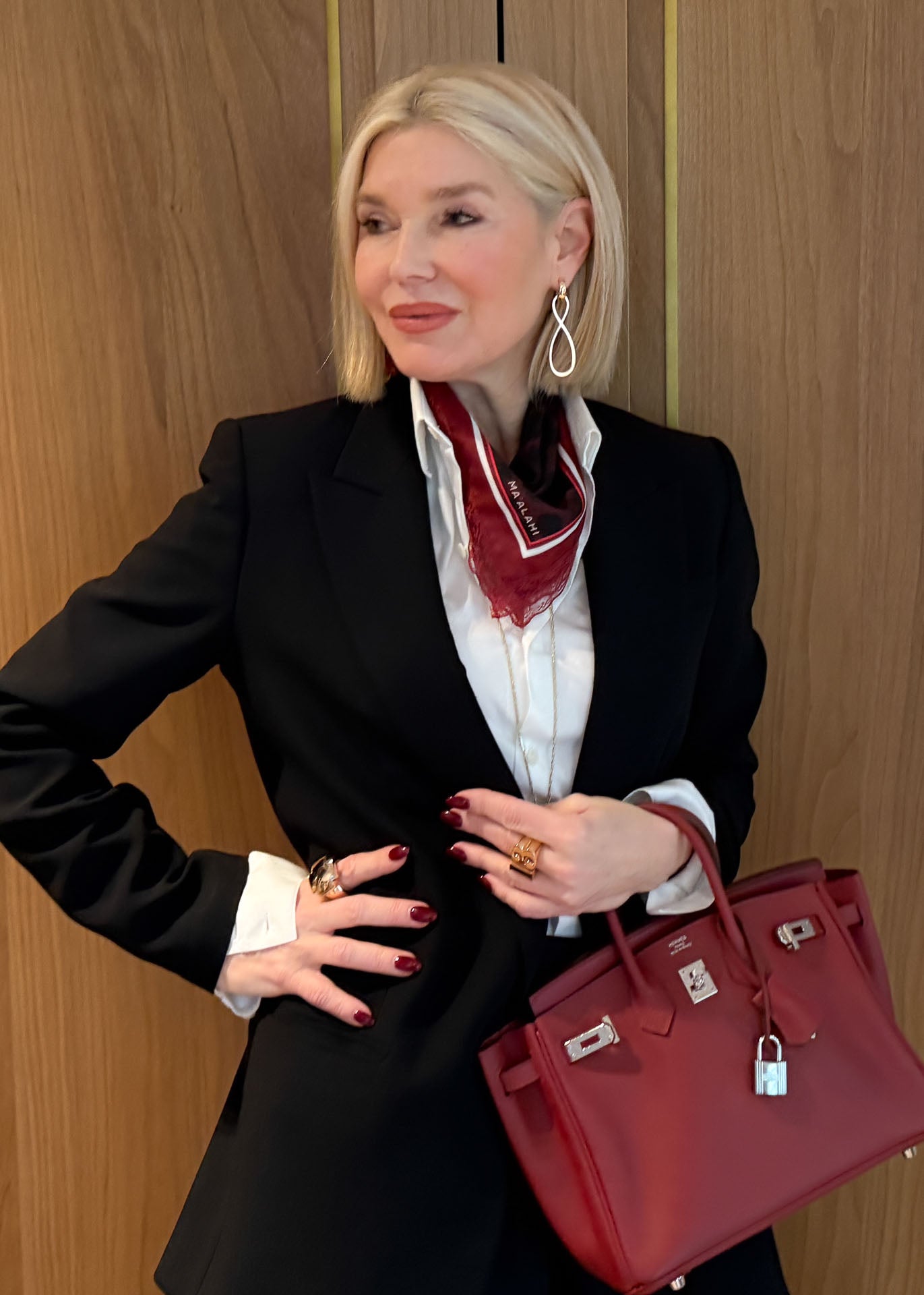 BANDANA 55 LACE BORDEAUX