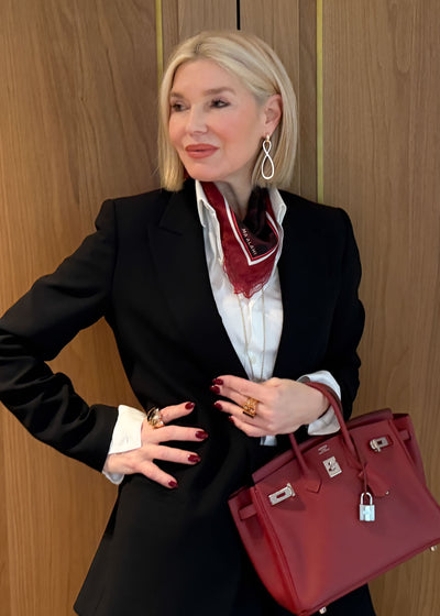 BANDANA 55 LACE BORDEAUX