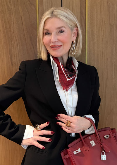 BANDANA 55 LACE BORDEAUX