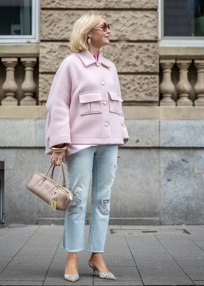 Oversize Jacke Rosé