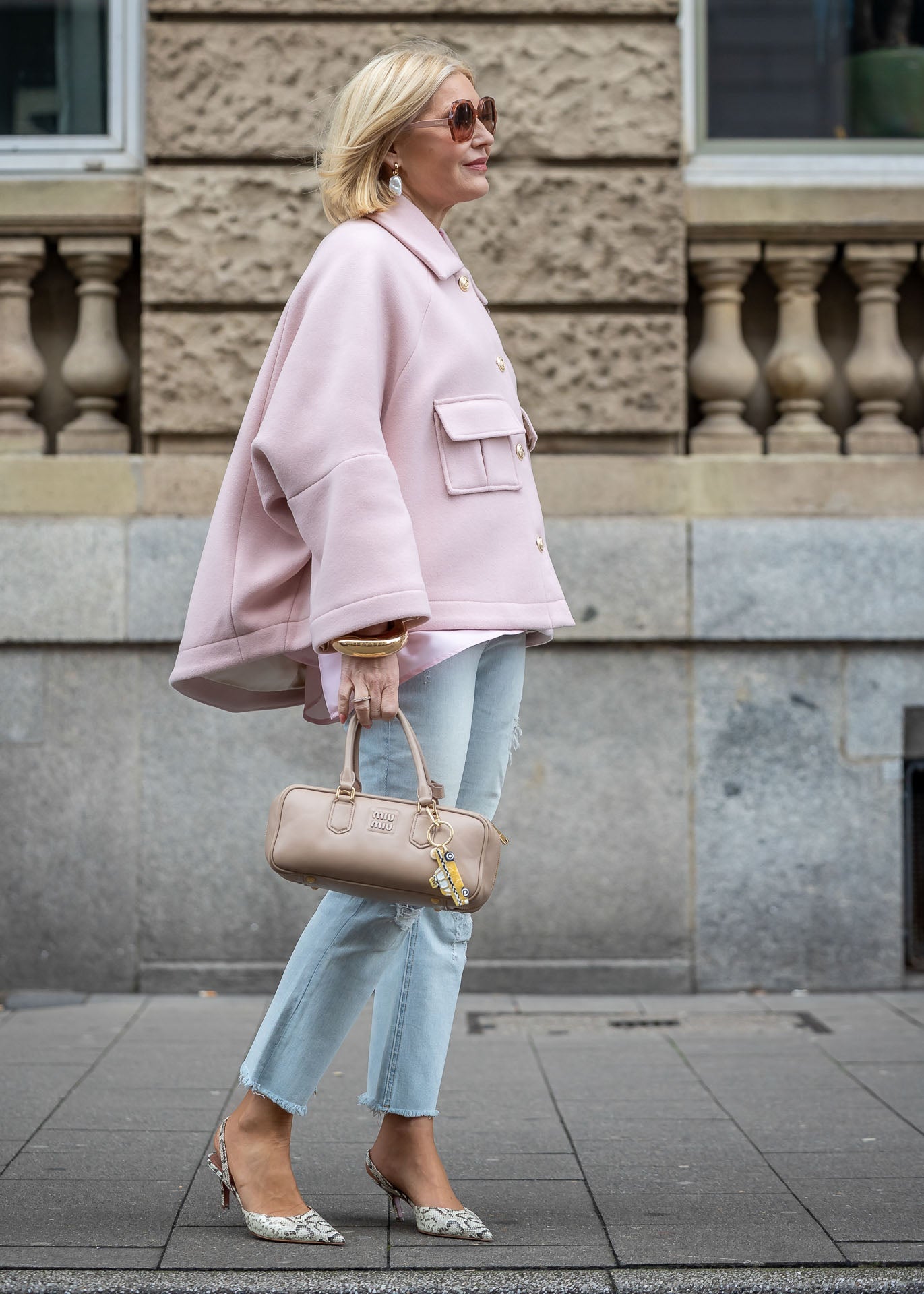 Oversize Jacke Rosé
