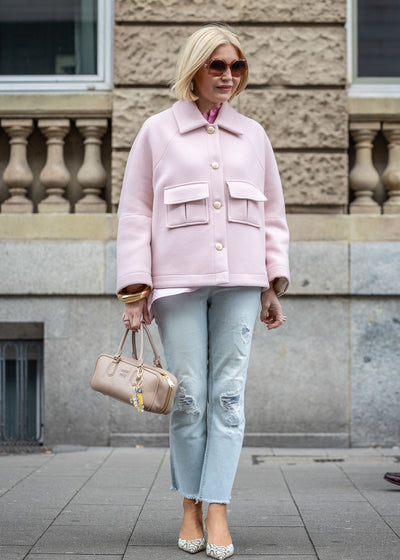 Oversize Jacke Rosé