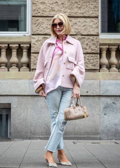 Oversize Jacke Rosé