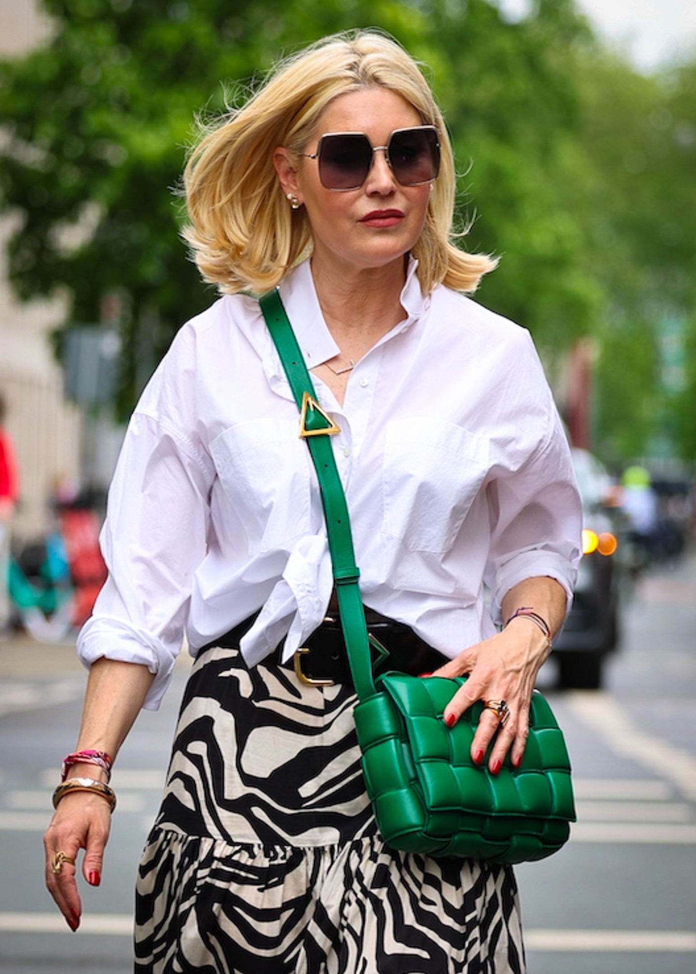 Bluse Oversize Weiß