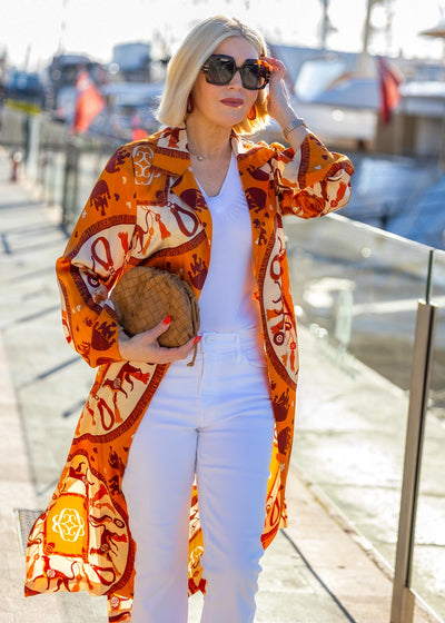 Seidenmantel Signature Orange