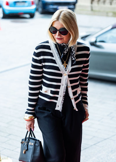 Cardigan Black & White