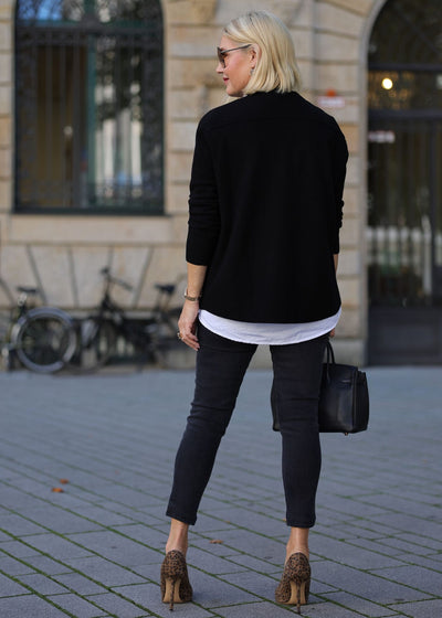 Strickjacke Schwarz