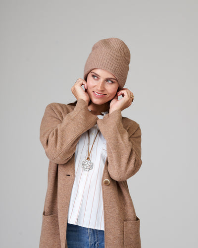 Cashmere hat caramel