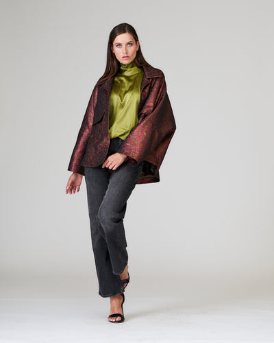 Oversize jacket bordeaux