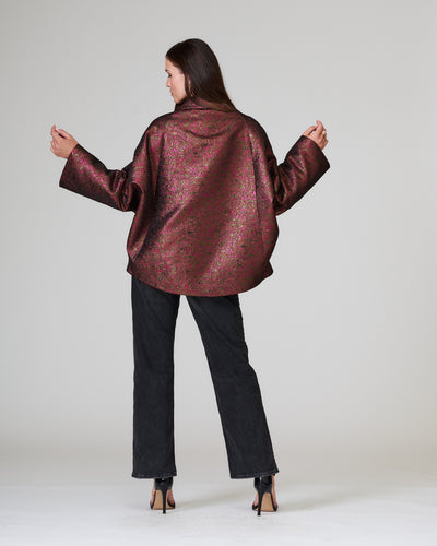 Oversize jacket bordeaux