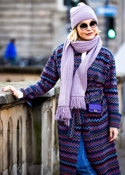 Cashmere Mütze Mauve