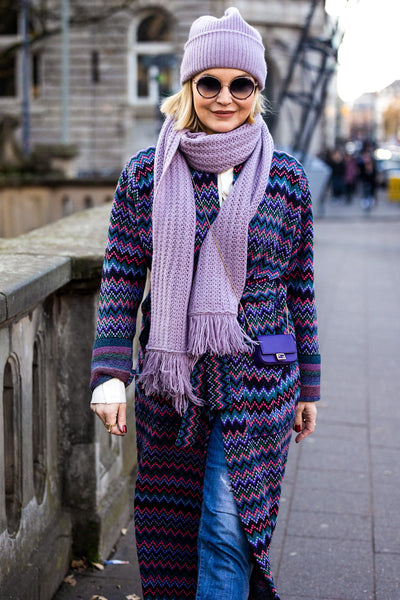 Cashmere Mütze Mauve
