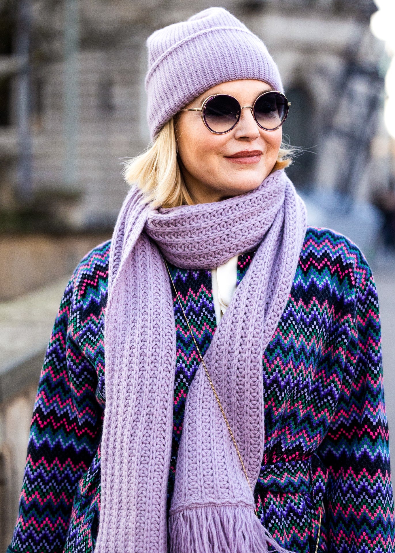 Cashmere Mütze Mauve