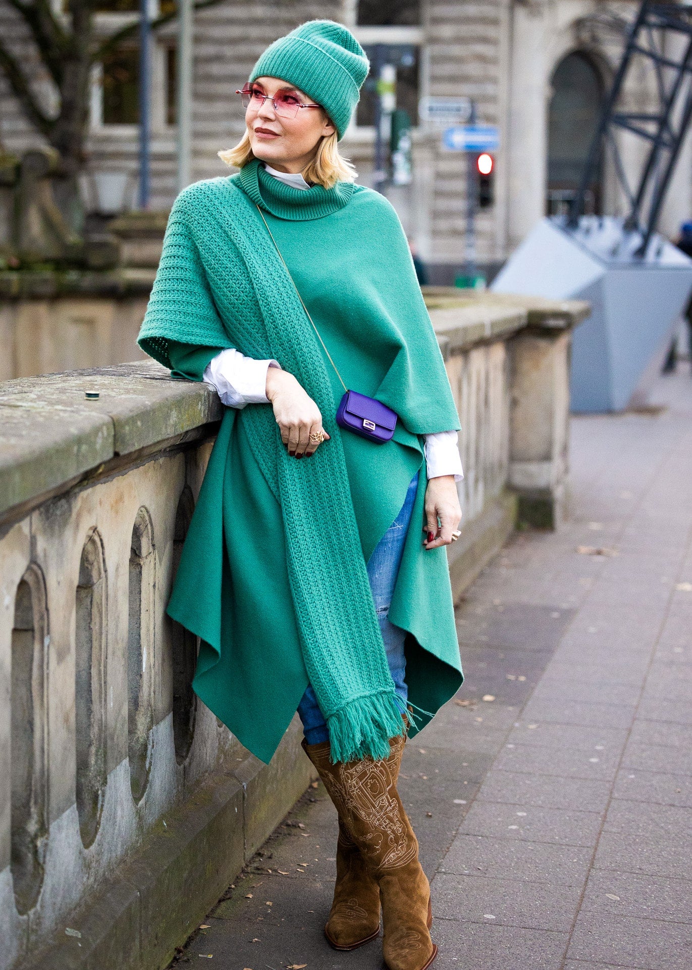 Cashmere Mütze Grün