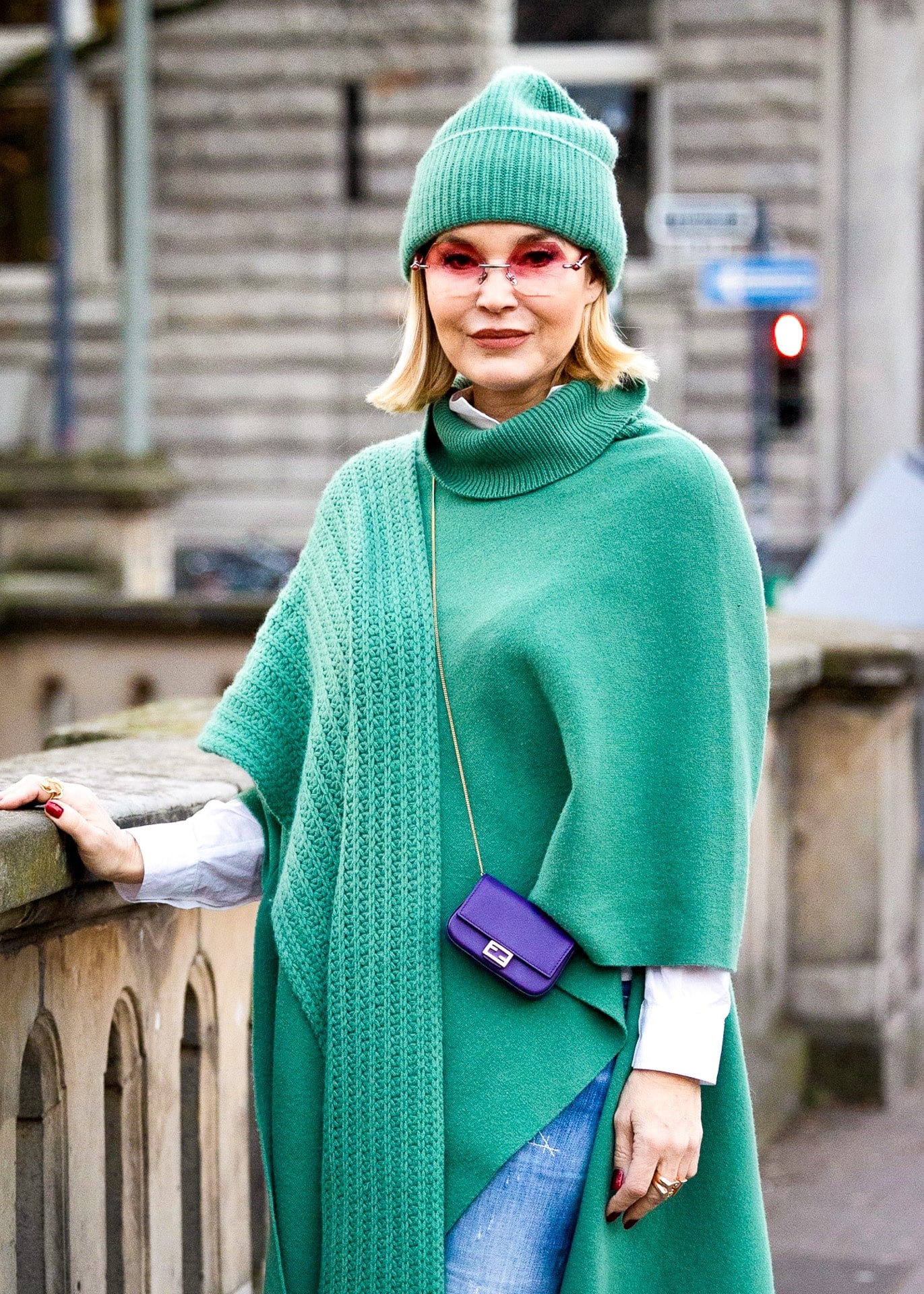 Cashmere Mütze Grün
