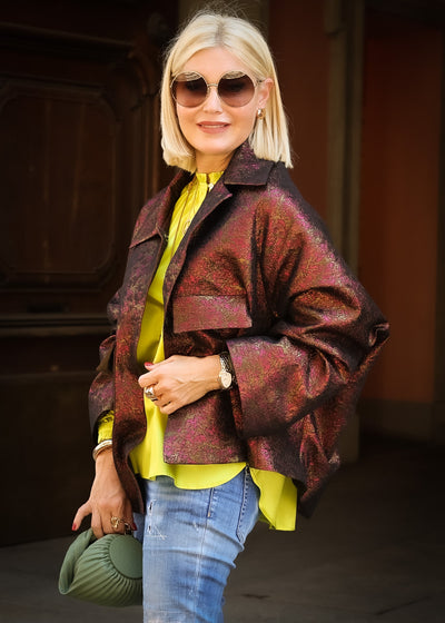 Seidenbluse Tunikastyle Lemon