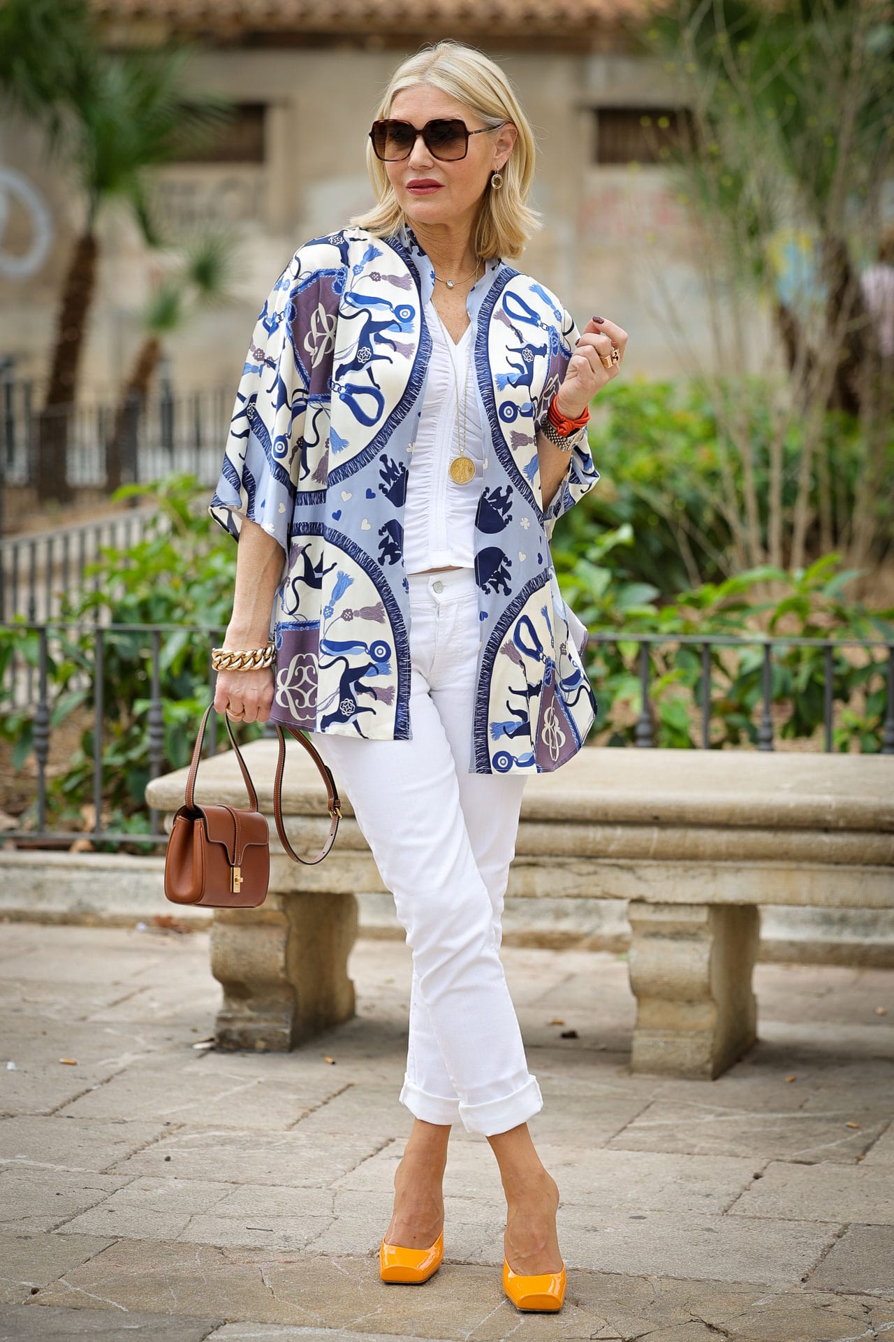 Seidencape Signature Blau