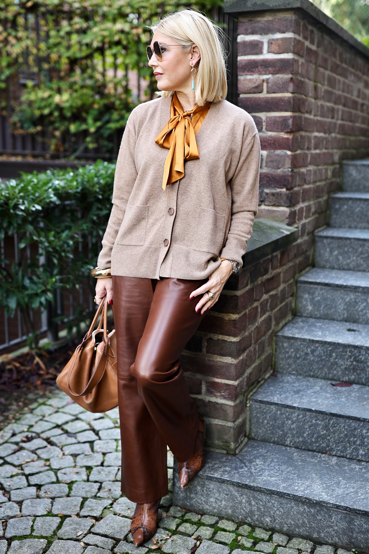 Veste en tricot Caramel