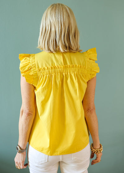 Blouse Butterfly jaune