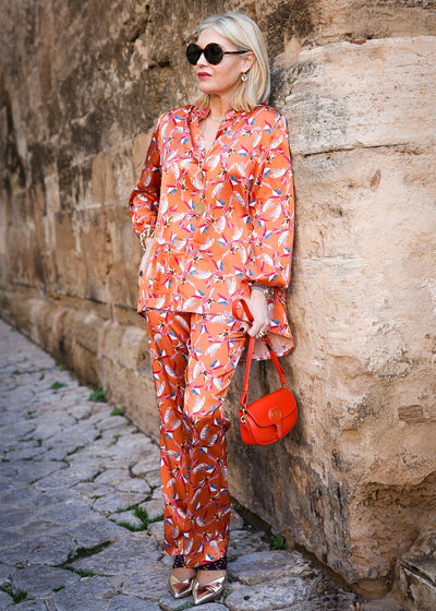 Silk blouse Sunset