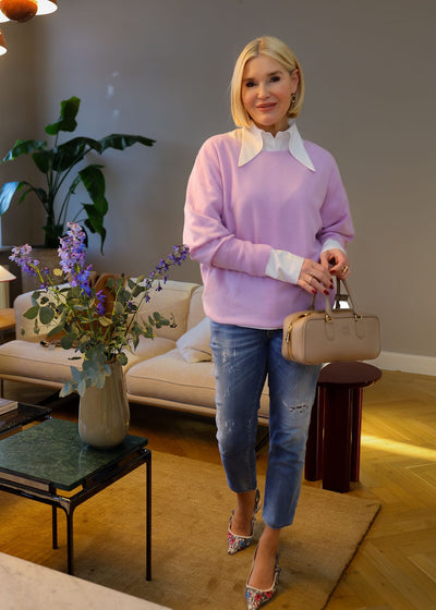 Cashmere sweater lilac