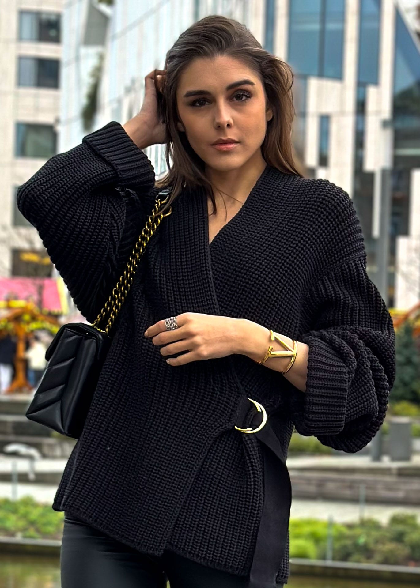 Cardigan schwarz sale